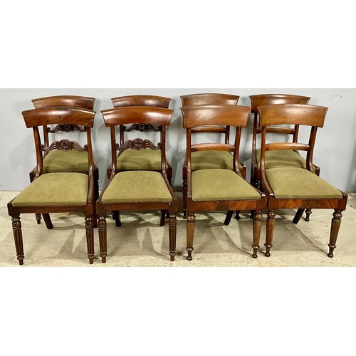 693 - FOUR PLUS FOUR REGENCY STYLE DINING CHAIRS