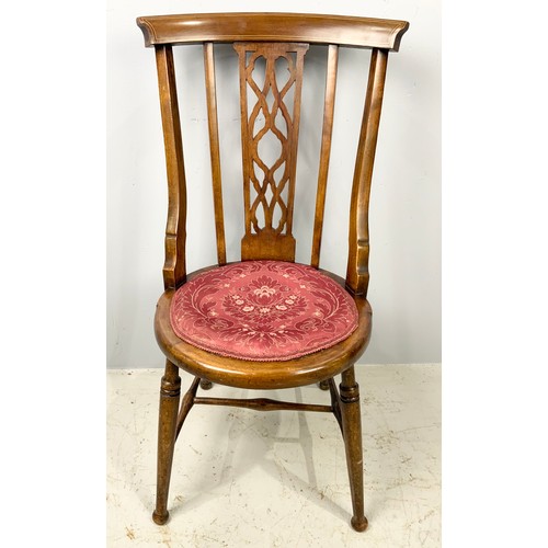 706 - INLAID CHAIR WITH ROUND SEAT