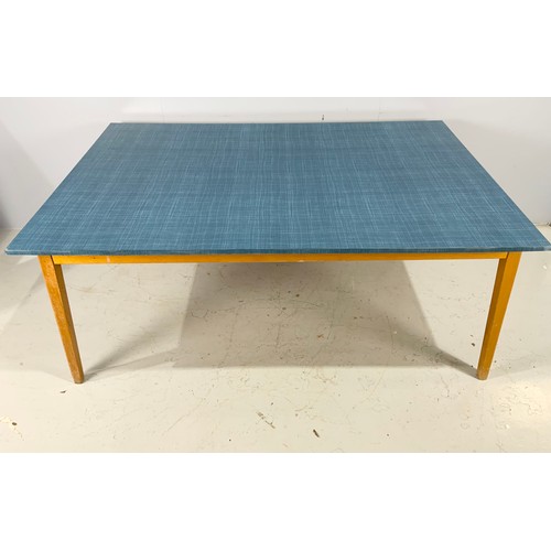 556 - LARGE KITCHEN / WORK TABLE  WITH VINYL TOP 182cm x 122cm