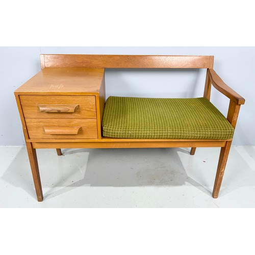 540 - CHIPPY HEATH MID CENTURY TEAK TELEPHONE TABLE 91cm LONG