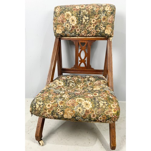 704 - UPHOLSTERED  BEDROOM CHAIR