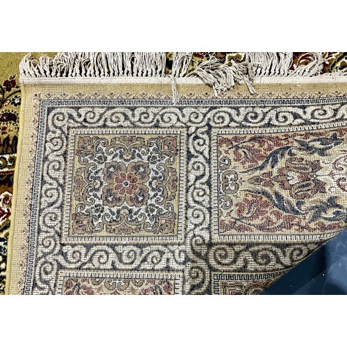 714 - LARGE YELLOW GROUND RUG. Approx. 362 x 274cm