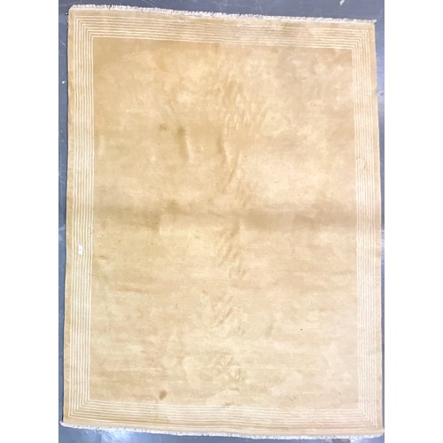 717 - LARGE CREAM GROUND MODERN RUG. Approx. 362 x 275cm