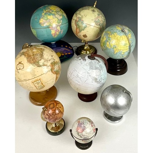 372 - COLLECTION OF GLOBES (9)