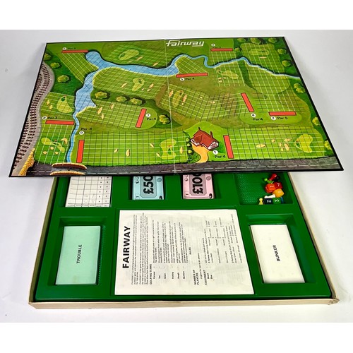 427 - VINTAGE FAIRWAY GOLF BOARD GAME, THOMAS ELECTRICAL LAB 3, ELECTRONICS / SCIENCE LEARNING KIT, TRACK ... 