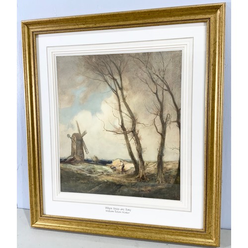 20 - WILLIAM TATTON WINTER (1855- 1928) , WATERCOLOUR ‘WHEN TREES ARE BARE’, APPROX. 40 X 45 cm