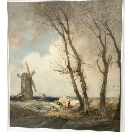 20 - WILLIAM TATTON WINTER (1855- 1928) , WATERCOLOUR ‘WHEN TREES ARE BARE’, APPROX. 40 X 45 cm