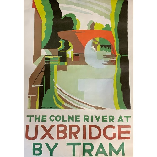 227 - LONDON TRANSPORT POSTERS, THE COLNE RIVER AT UXBRIDGE BY TRAM, THIS IS AN ORIGINALLY ISSUED POSTER I... 