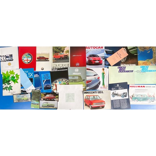 12 - CAR BROCHURES, A GOOD ASSORTMENT OF MODELS, MG, BMW, LANCIA, HONDA, LEXUS, MAZDA, COROLLA