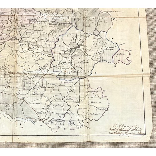 97 - VINTAGE MAP OF PART OF THE SIDDAPUR TALUKA, INDIA