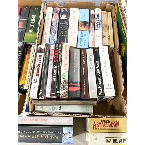 113 - 3 BOXES OF MILITARY RELATED BOOKS