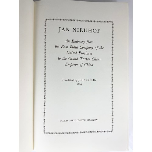 111 - JAN NIEUHOF. 'AN EMBASSY TO THE EMPEROR OF CHINA 1669', TRANSLATED BY JOHN OGILBY, SCOLAR PRESS LIMI... 