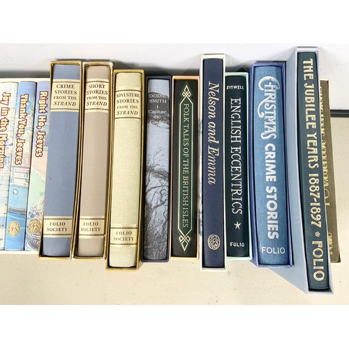 118 - QUANTITY OF FOLIO SOCIETY BOOKS INC PAX BRITANNICA , JEEVES &  WOOSTER BOX SETS, SHORT STORIES FROM ... 