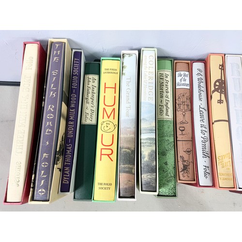 119 - QUANTITY OF FOLIO SOCIETY BOOKS INC  THE TRAVELS OF MARCO POLO, THE SILK ROAD ETC