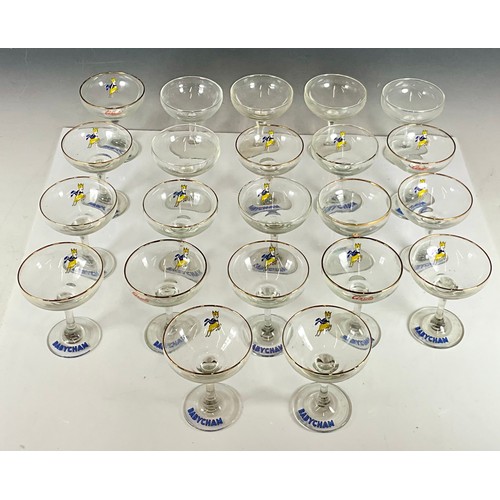 272 - 22 BABYCHAM GLASSES