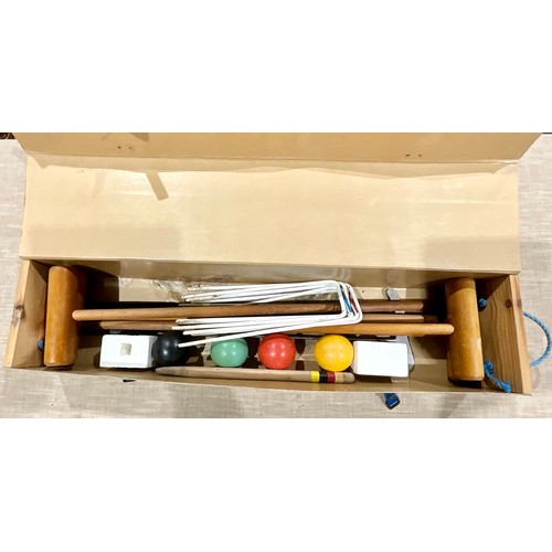 427 - BOXED CROQUET SET