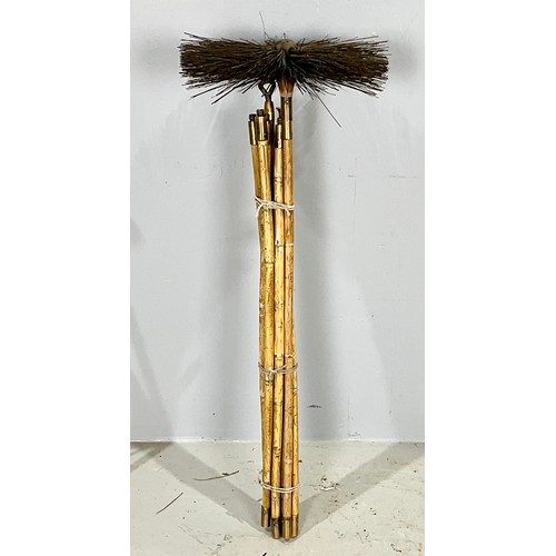 476 - SET OF BAMBOO CHIMNEY SWEEPING RODS