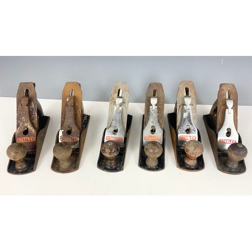 468 - 6 STANLEY BAILEY WOOD PLANES