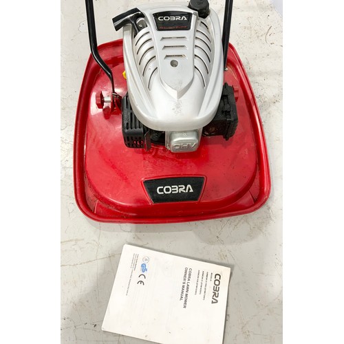 486 - COBRA PETROL HOVER MOWER, APPEARS AS NEW