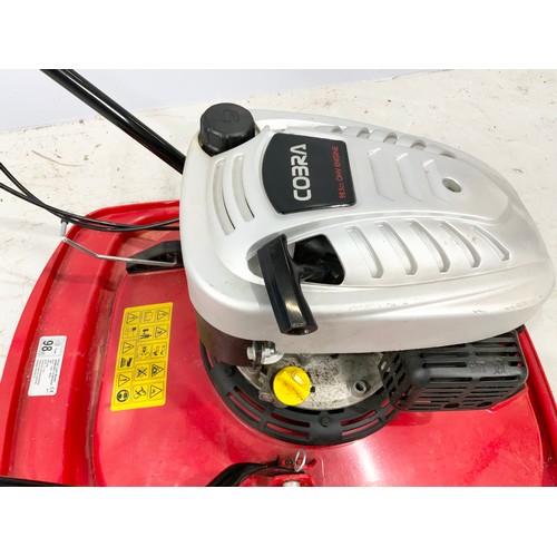 486 - COBRA PETROL HOVER MOWER, APPEARS AS NEW