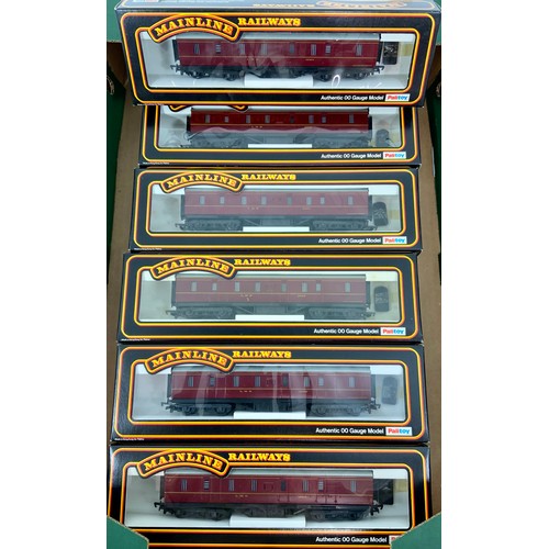 315 - MAINLINE, BOXED 50’ PARCELS VAN BG LMS MAROON, CAT 37-118, APPEAR UNOPENED