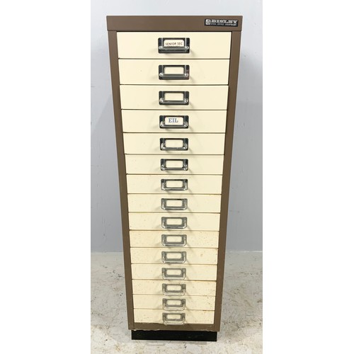 481 - BISLEY MULTI DRAWER METAL CABINET 95cm TALL