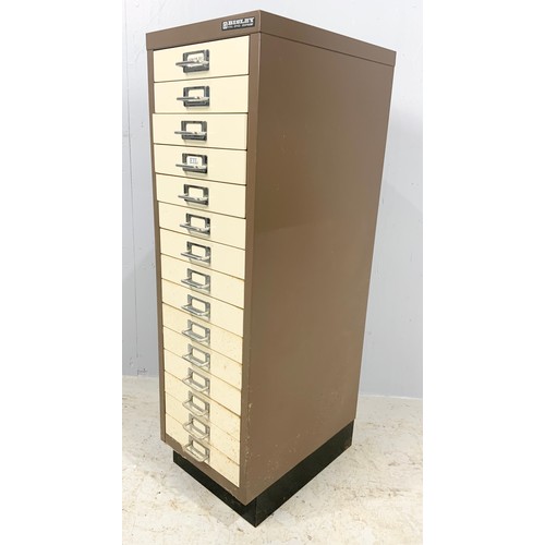 481 - BISLEY MULTI DRAWER METAL CABINET 95cm TALL