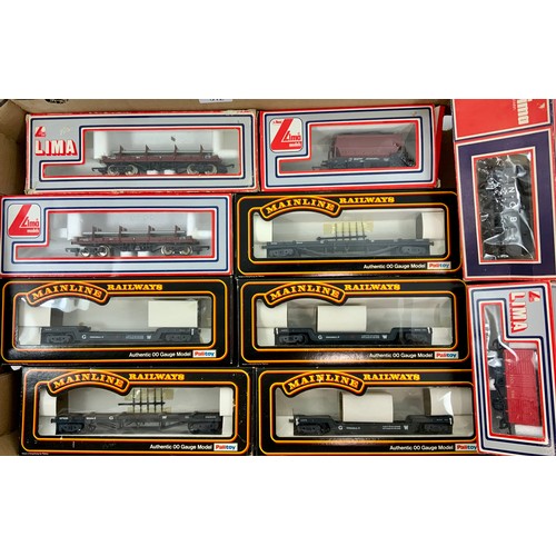 312 - 00 SCALE MODEL RAILWAY WAGONS, MAINLINE BOGIE WAGONS  GWR X5 PLUS LIMA 5 BOXED WAGONS