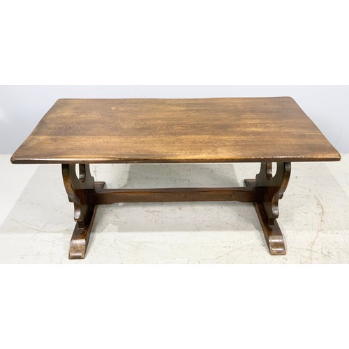 535 - JAYCEE OAK OCCASIONAL TABLE 107cm x 50cm