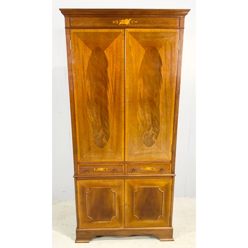 568 - SOUTH DEVON FURNITURE LIMITED DRINKS/ COCKTAIL CABINET 172cm TALL