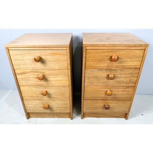 526 - PAIR OF 4 DRAWER BEDSIDE CABINETS 74cm TALL