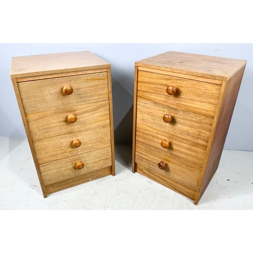 526 - PAIR OF 4 DRAWER BEDSIDE CABINETS 74cm TALL