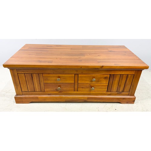 545 - COFFEE TABLE WITH SINGLE DRAWER 120cm x 60cm