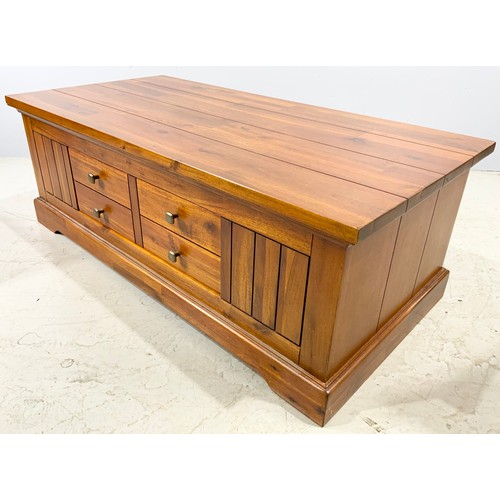 545 - COFFEE TABLE WITH SINGLE DRAWER 120cm x 60cm