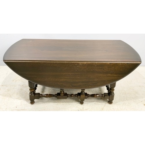 553 - ERCOL DROP LEAF OCCASIONAL  / COFFEE TABLE 106x 90cm EXTENDED