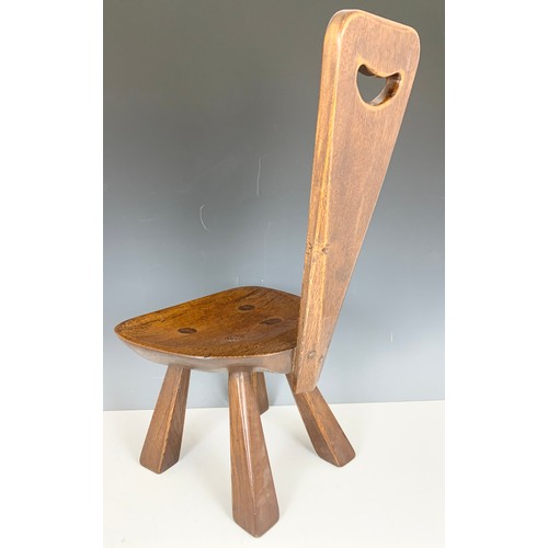 626 - OAK SPINNING STOOL