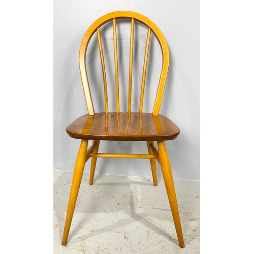 549 - 5 ERCOL STYLE SPINDLE BACK DINING CHAIRS