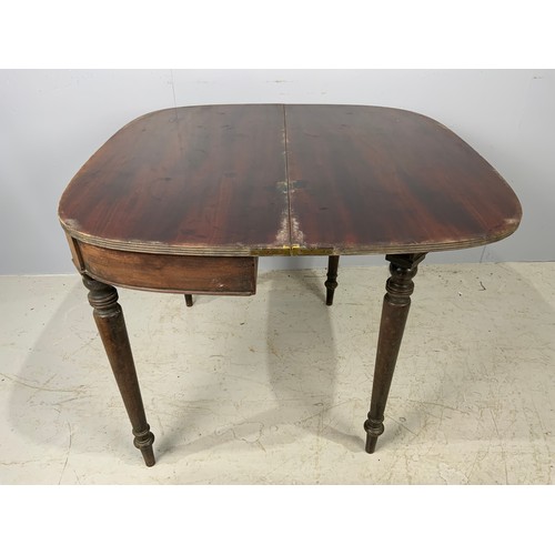 631 - ANTIQUE MAHOGANY TEA TABLE