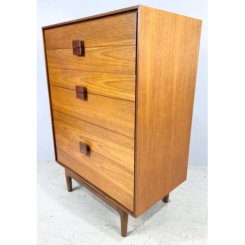 574 - LATE CENTURY CHEST OF 6 LONG DRAWERS  WIDTH 76cm