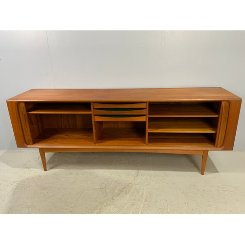 617 - MID / LATE CENTURY DANISH TEAK SIDEBOARD BERNHARD PEDERSON & SONS, COPENHAGEN RETAILED BY CHARLES R ... 