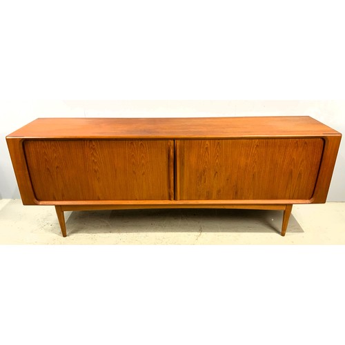 617 - MID / LATE CENTURY DANISH TEAK SIDEBOARD BERNHARD PEDERSON & SONS, COPENHAGEN RETAILED BY CHARLES R ... 