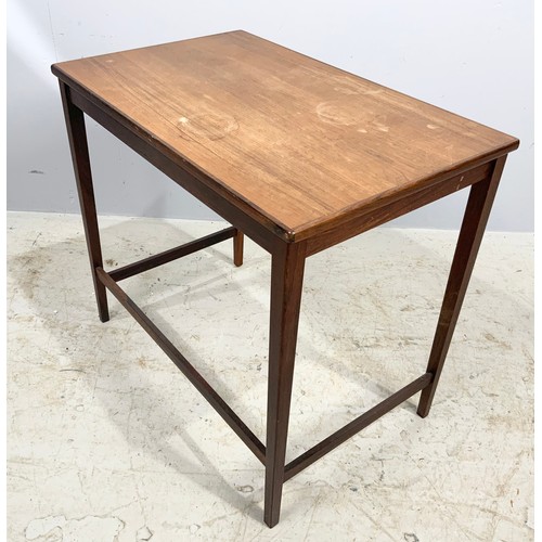 633 - ROSEWOOD OCCASIONAL TABLE 56cm x 35cm