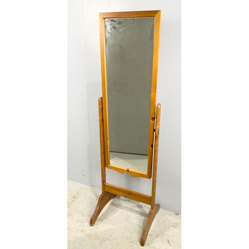 601 - PINE CHEVAL MIRROR 158cm TALL