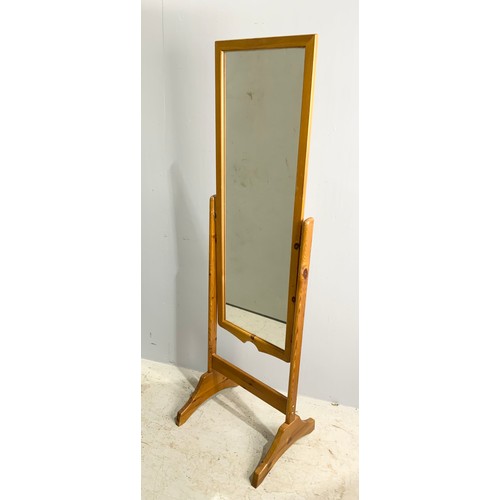 601 - PINE CHEVAL MIRROR 158cm TALL