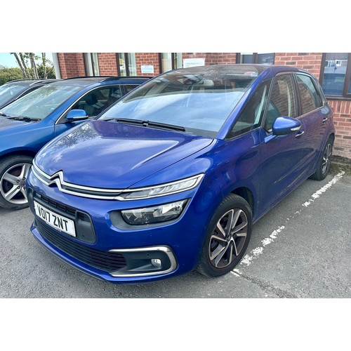 3 - CITROEN C4 PICASSO ESTATE 1.2 PURE TECH FEEL REG. VO17 ZNT – FIRST REGISTERED 30TH APRIL 2017, APPRO... 