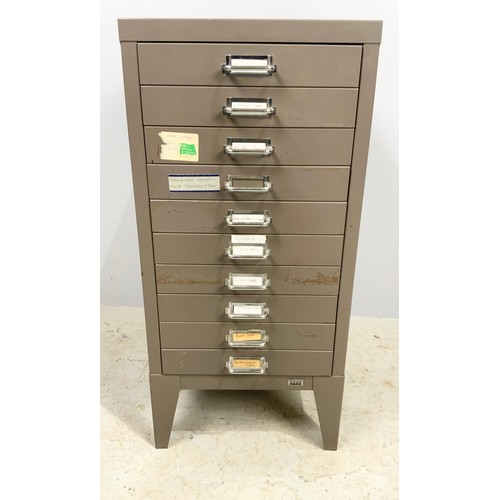 480 - MULTI DRAWER BISLEY  STYLE CABINET 73cm TALL