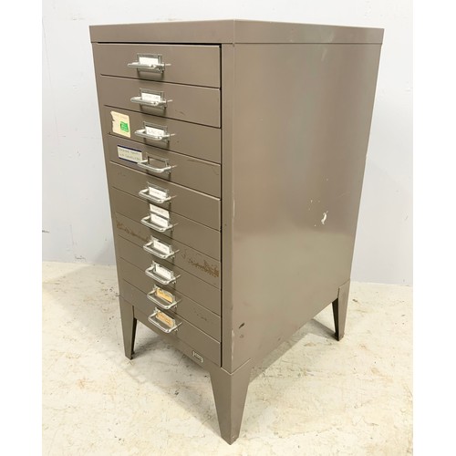 480 - MULTI DRAWER BISLEY  STYLE CABINET 73cm TALL