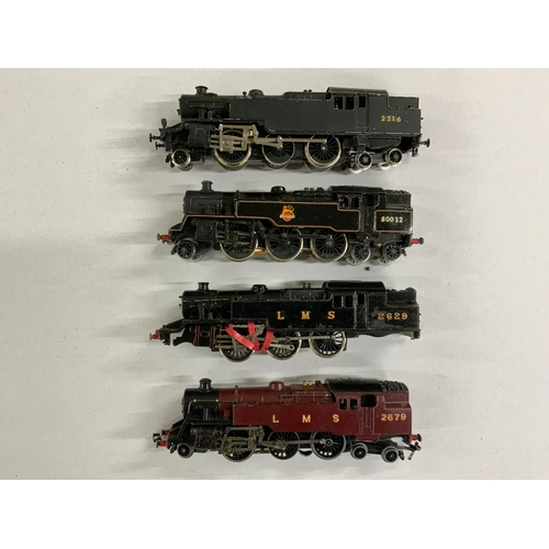 409 - 5 HORNBY DUBLO 2-6-4 STANDARD TANKS SPARES OR REPAIR CONDITION