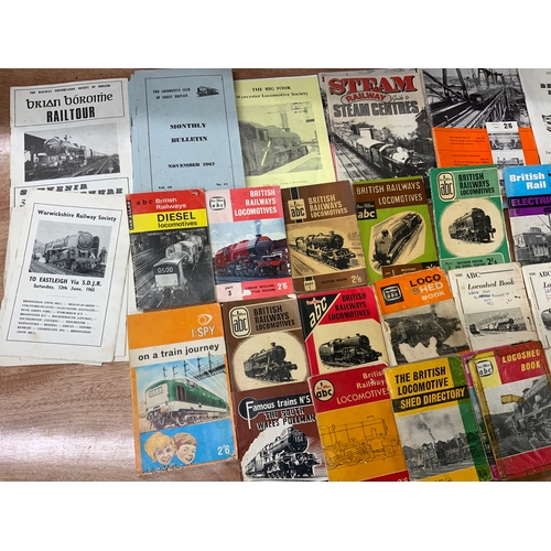 235 - RAILWAY BOOKS, MISC COLLECTION MOSTLY STEAM, PLUS LARGE SELECTION OF IAN ALLAN ABC SERIES, (ALL MARK... 