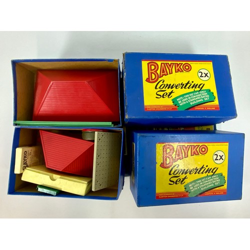 54 - BAYCO BUILDING SETS, 2, 2X, 2X & 0 CONTENTS AS SHOWN